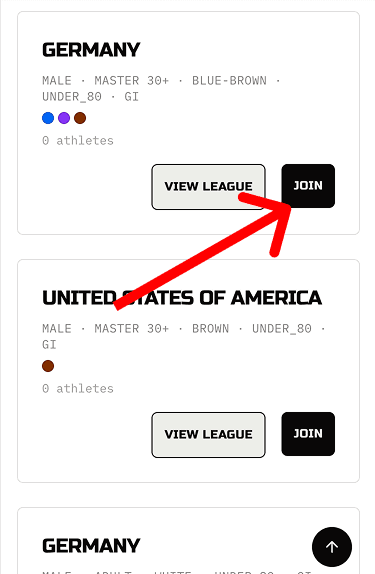 Join existed league