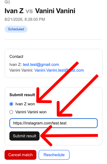 send suggested date and time