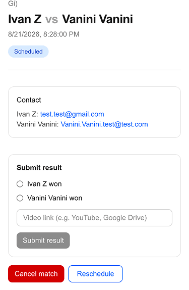 select the date and time